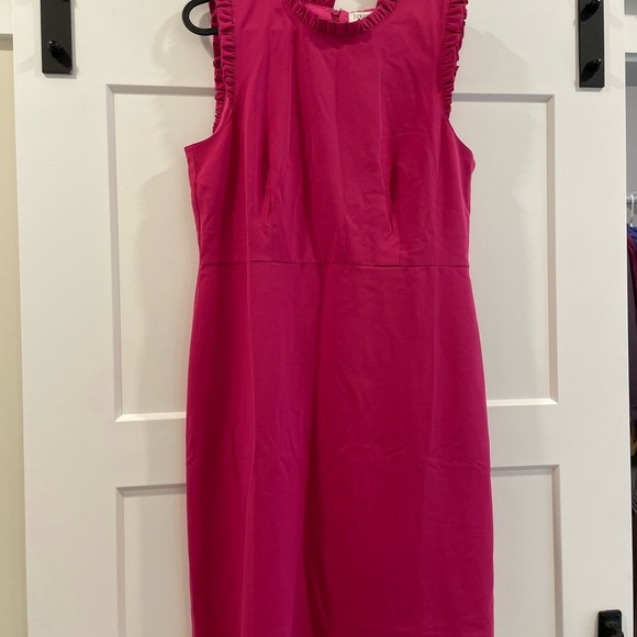 J. Crew Vibrant Pink Mini Dress - Picture 1 of 3
